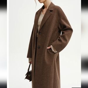Commense Oversize Tweed Long Coat S